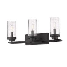 Golden 2380-BA3 BLK-SD - Golden Lighting Holden 3-light Vanity in Matte Black